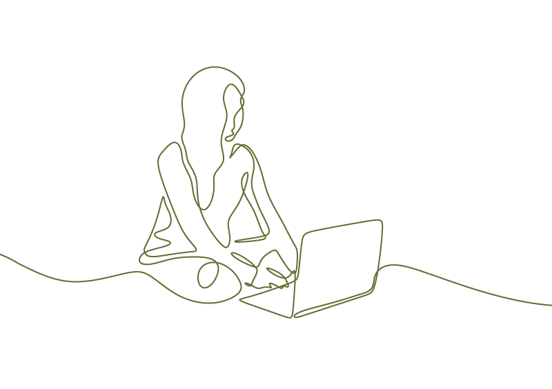 Image: lady on laptop